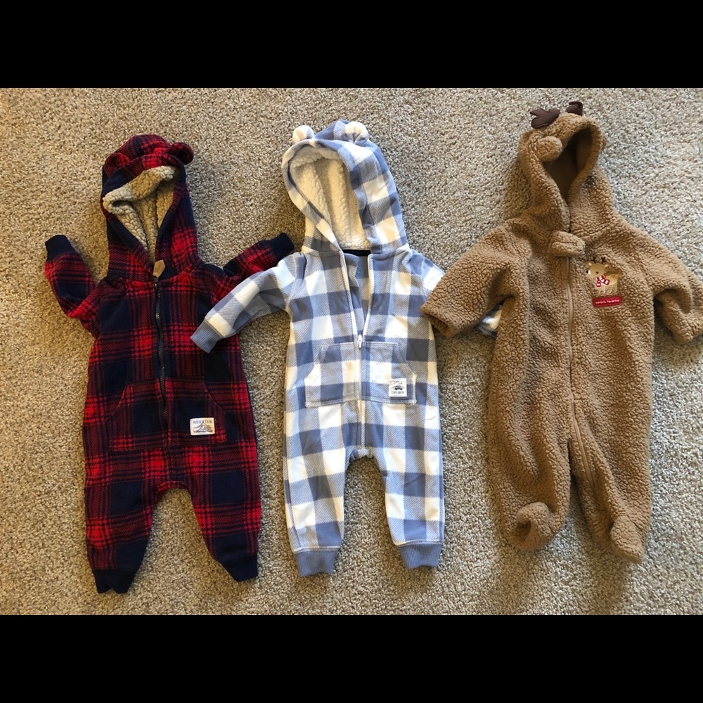 Carters boys one piece outfits
